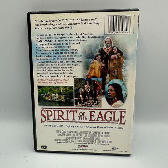 Spirit Of The Eagle DVD 1851 Wilderness Adventure Dan Haggerty 2004 PG - Picture 2 of 3
